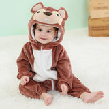 Pyjama combinaison polaire Mybooni — Motif licorne, lapin et dinosaure