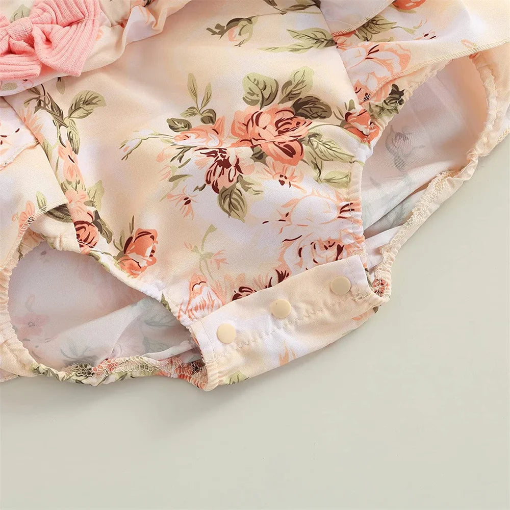 Robe bébé fille manches volantées Mybooni — Imprimé papillons 0-18M