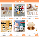 Biberon silicone nano avec poignée anti-étouffement pour sevrage bébé
