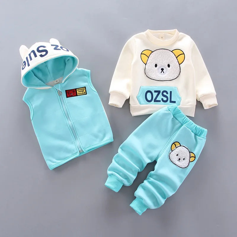 Ensemble sweat capuche bébé Mybooni — Haut et pantalon automne hiver