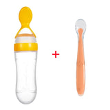 Biberon bébé avec cuillère silicone souple - outil alimentation complémentaire nourrisson toddler