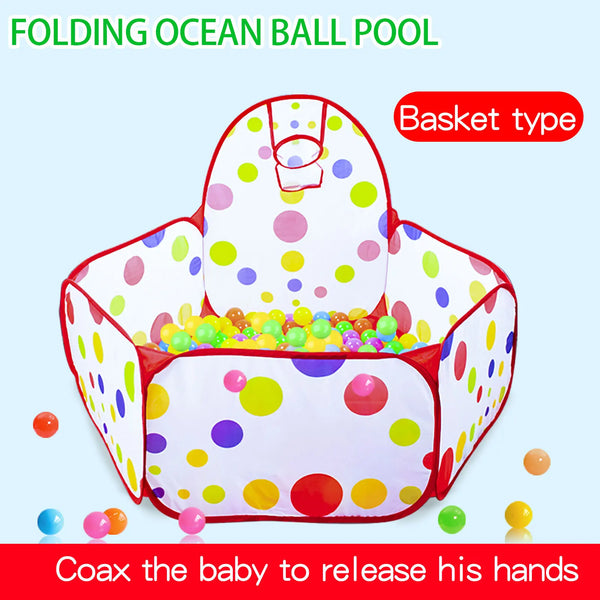 Piscine à balles avec panier de basket Mybooni — Piscine Bobo 0,9M enfants