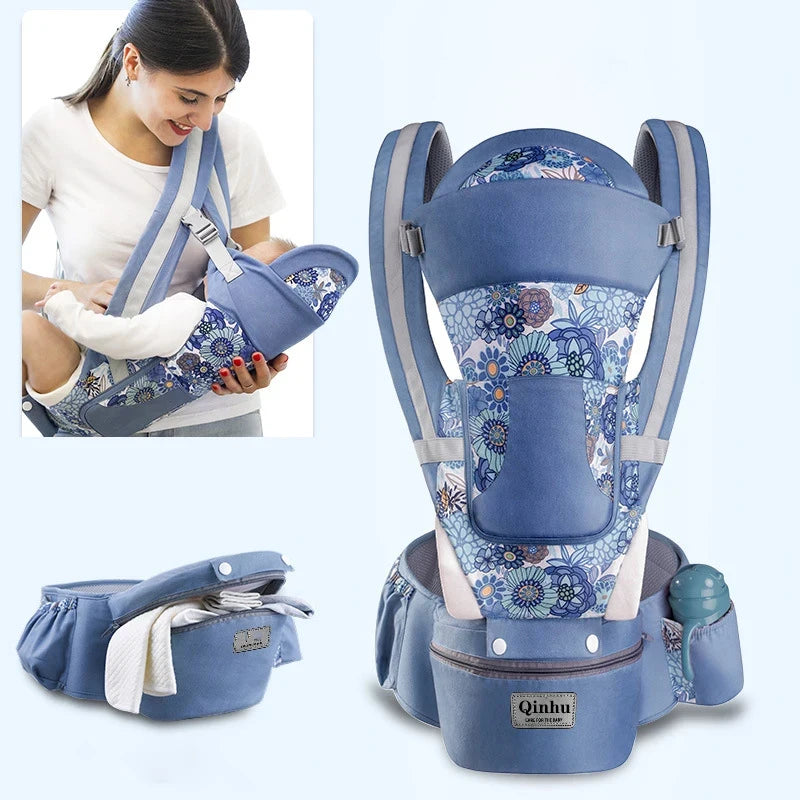 Porte-bébé ergonomique nouveau-né sac à dos - siège hanches face avant kangourou écharpe voyage