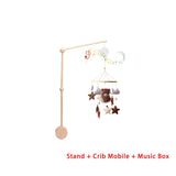 Mobile musical bois lit bébé Mybooni — Hochet suspendu boîte à musique