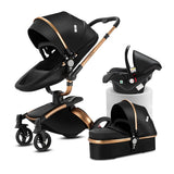 Poussette de luxe 3-en-1 Bouni — Avec siège auto pour nouveau-né