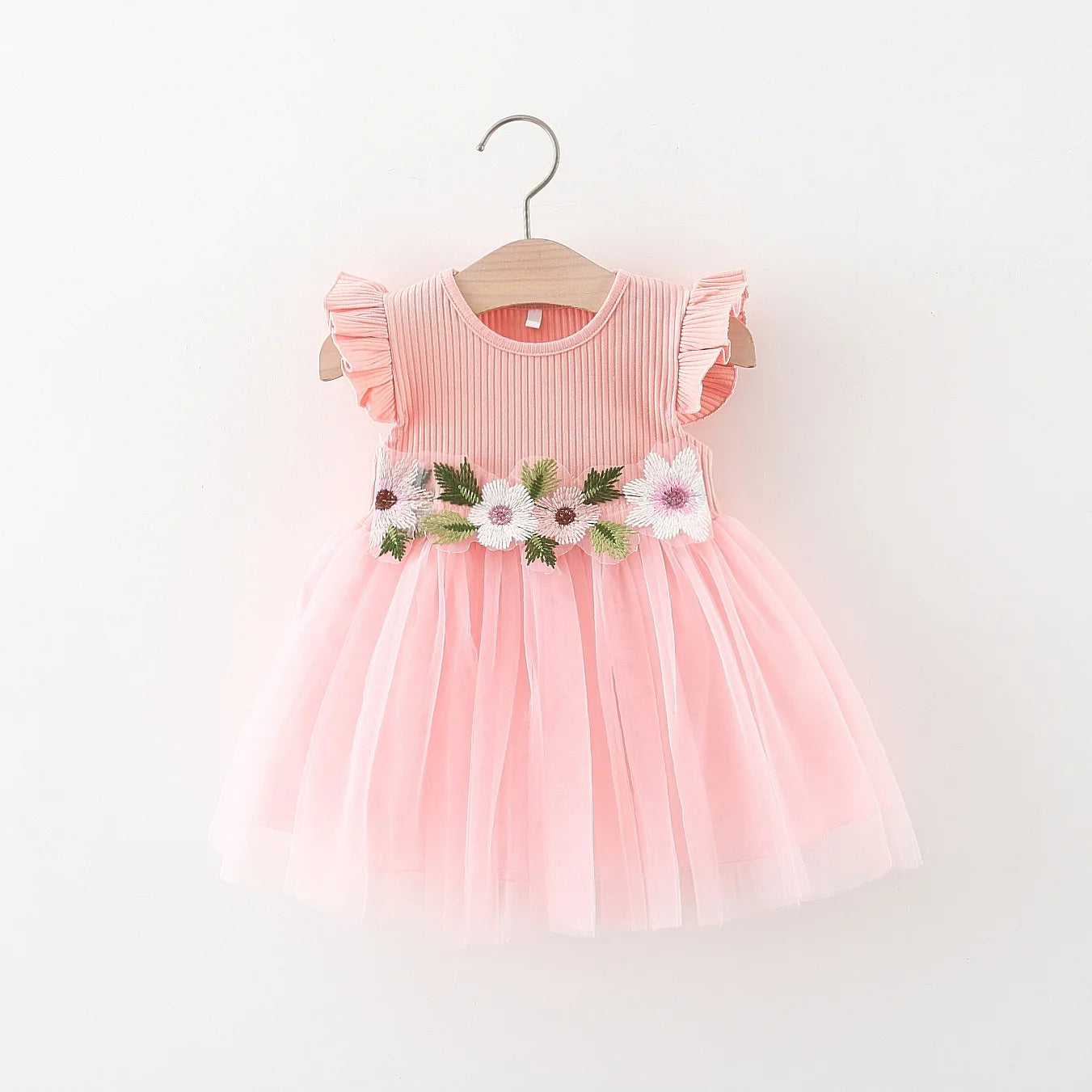 Summer New Waist Line Flower Mesh Yarn Skirt Gi — vue complémentaire 3