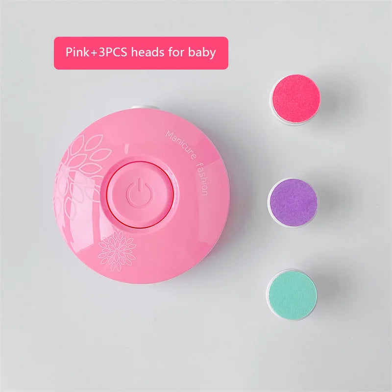Lime à ongles électrique bébé cartoon - kit manucure pédicure nouveau-né outil soin enfant adulte