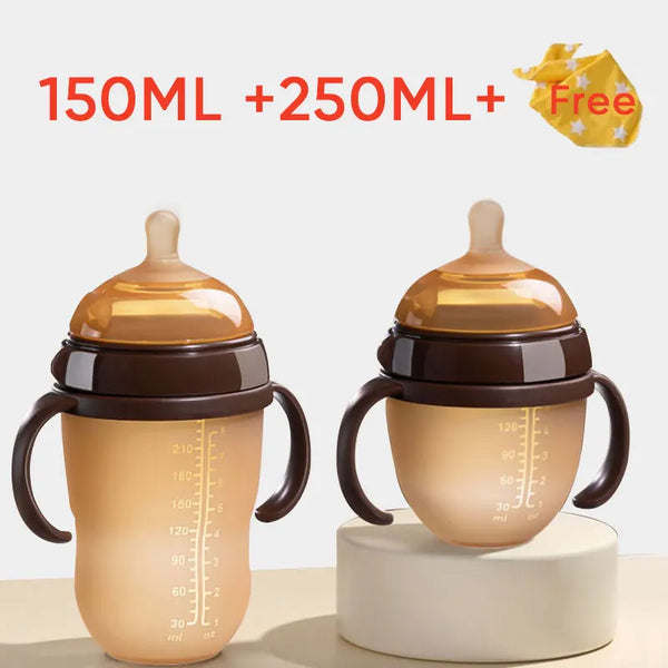 Biberon silicone nano Bouni — Poignée anti-étouffement 150 ml et 250 ml