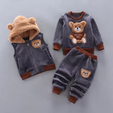 Ensemble sweat capuche bébé Mybooni — Haut et pantalon automne hiver
