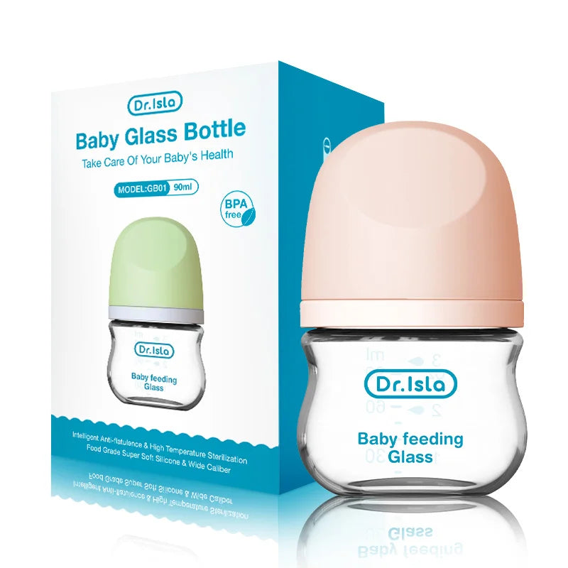 Biberon verre MAMIJOY Bouni — Anti-gaz sans BPA 90 ml et 160 ml nouveau-né