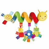 Hochets suspendus lit bébé Mybooni — Jouet doux spirale poussette et landau