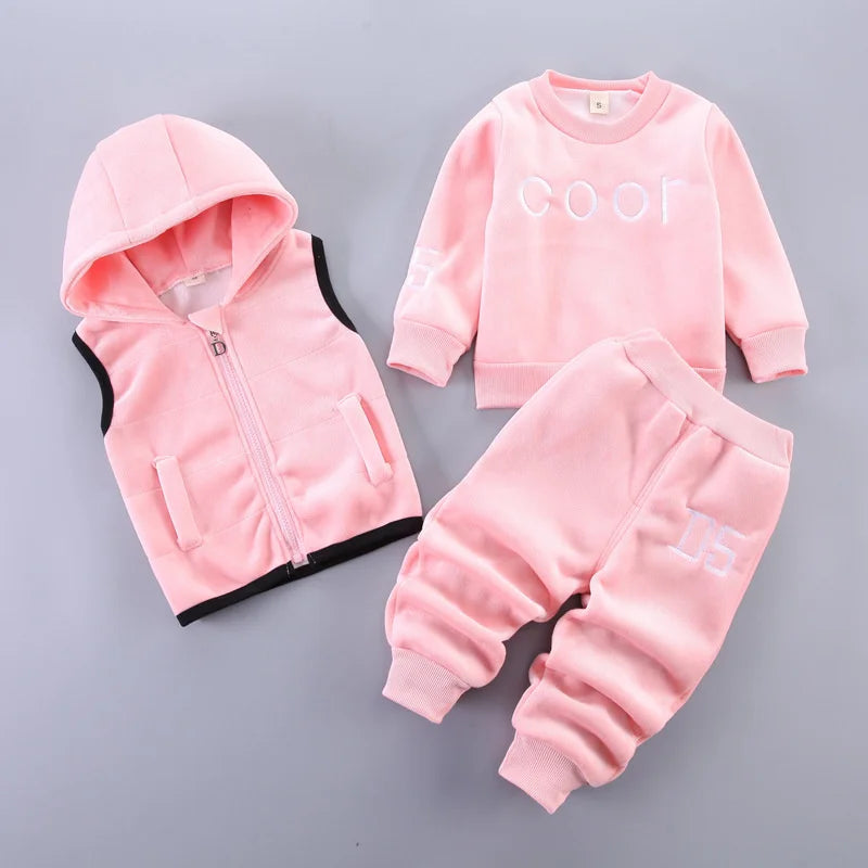 Ensemble sweat capuche bébé Mybooni — Haut et pantalon automne hiver