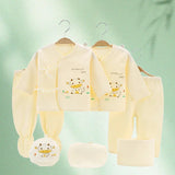 Coffret bébé 7 pièces Mybooni — Body cartoon manches longues, pantalon et bonnet