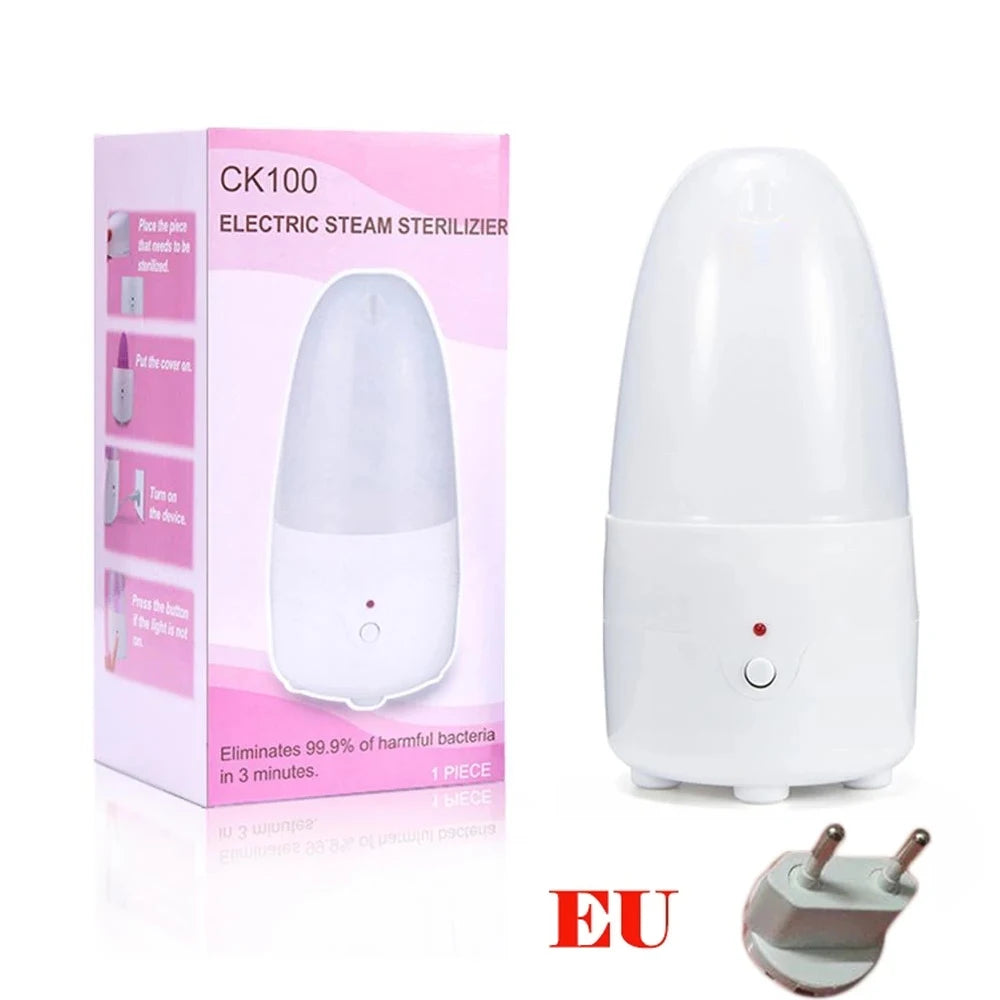 Stérilisateur vapeur portable - coupe menstruelle tétines et petits accessoires bébé