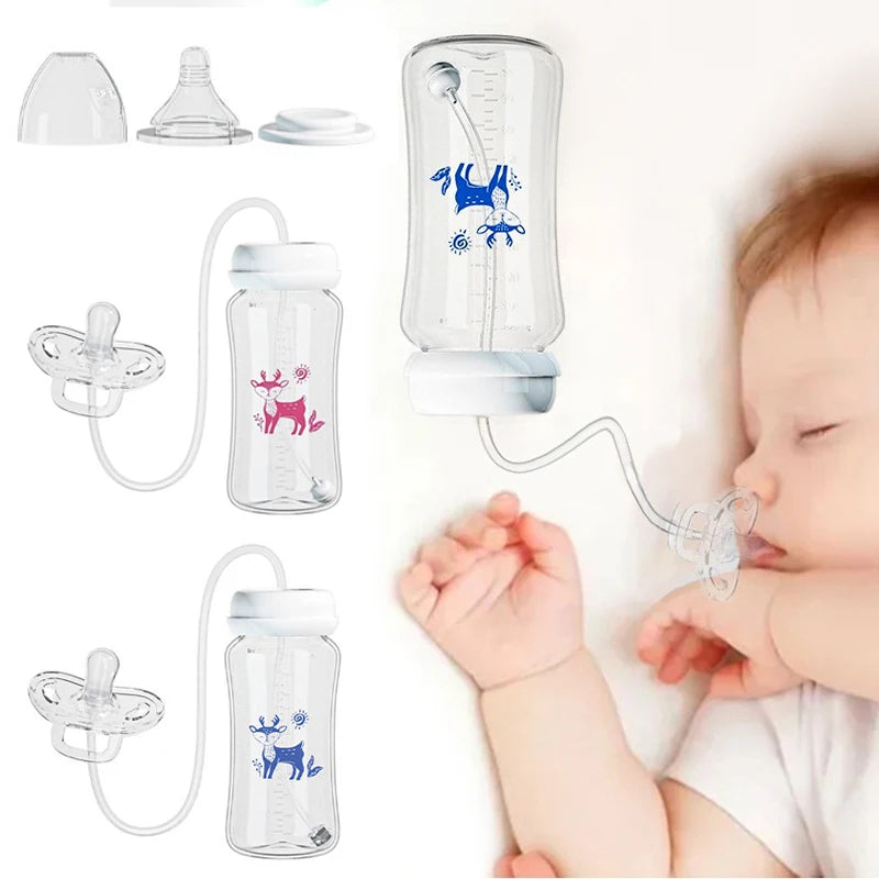 Biberon bébé Bleu en situation d'utilisation