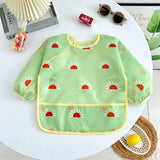 Bavoir tablier imperméable bébé manches longues - smock alimentation enfant plastron bavette vêtement