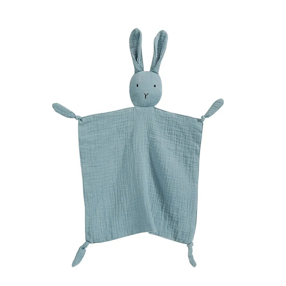 Serviette confort bébé mousseline coton - doudou bandana nouveau-né jouet éveil apaisement sommeil