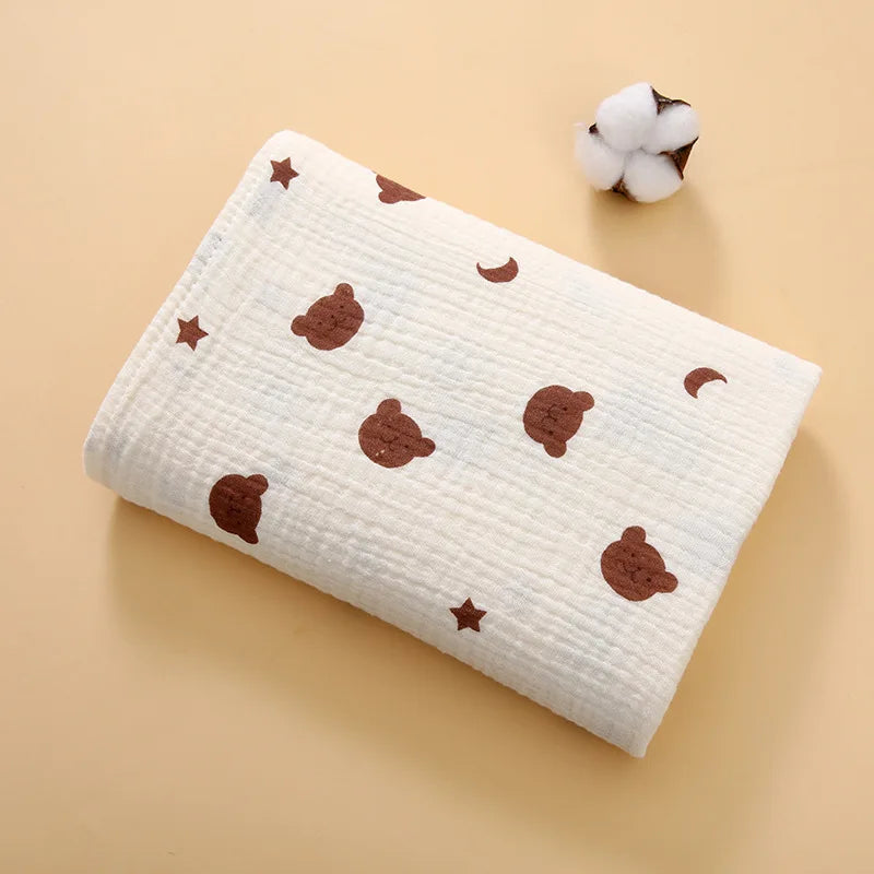 Couverture mousseline coton été pour nouveau-né