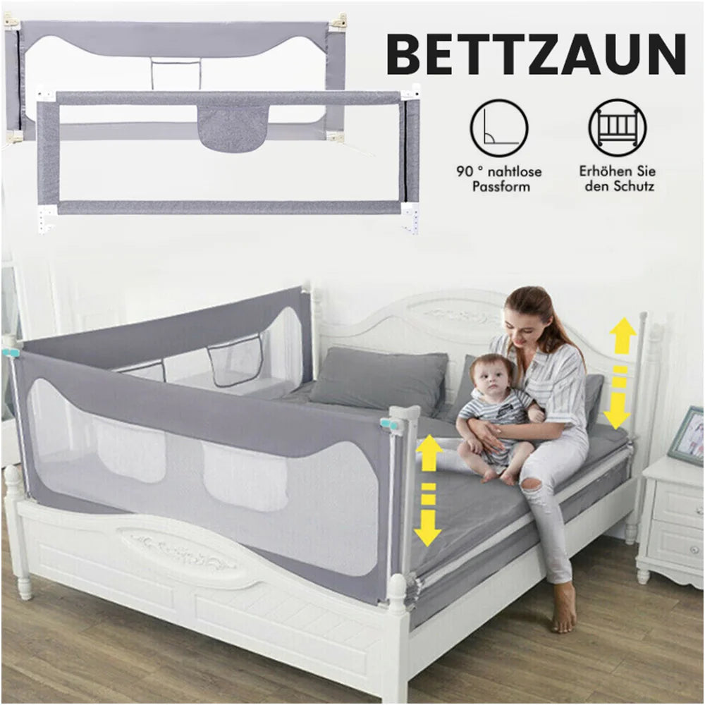Barrière de sécurité lit bébé portable - garde-corps de voyage 150-200cm