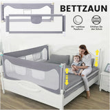 Barrière de lit bébé Mybooni | Garde-corps de sécurité portable 150/180/200 cm