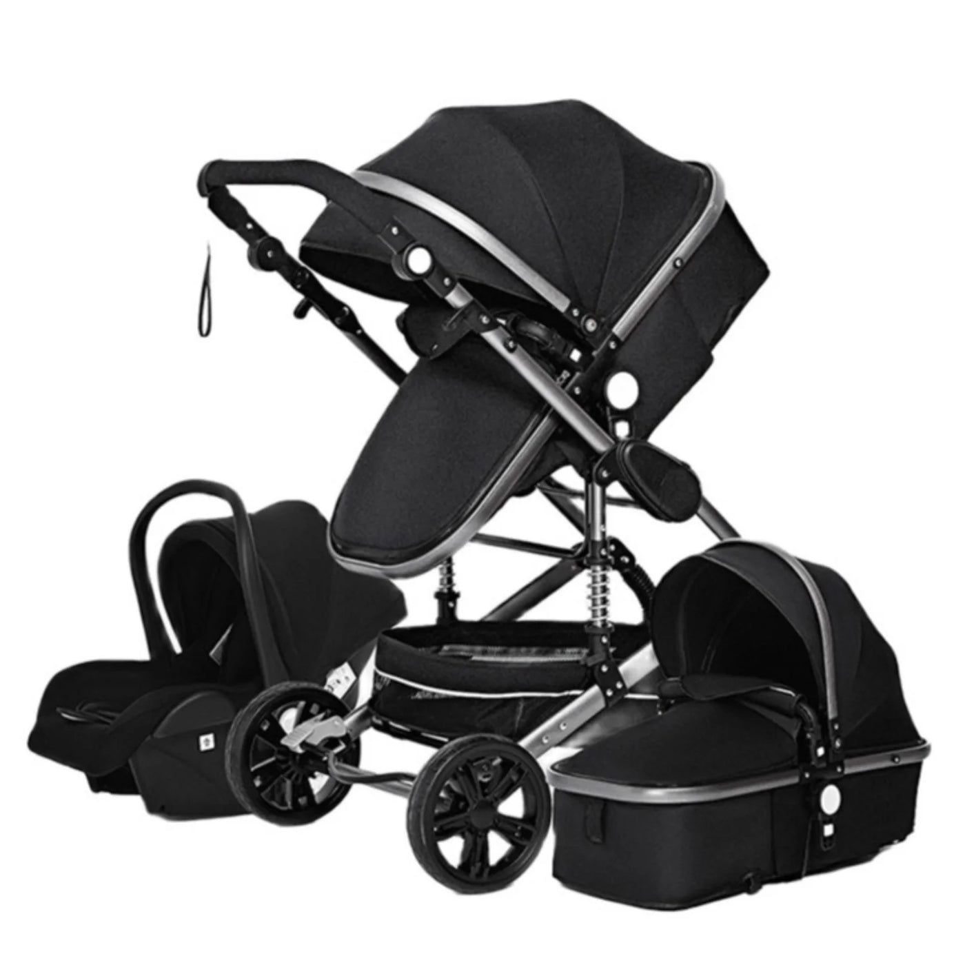 Poussette 3-en-1 pliante multifonctionnelle avec siège de sécurité livraison EU