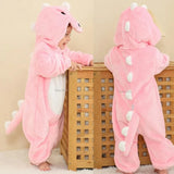 Pyjama combinaison polaire Mybooni — Motif licorne, lapin et dinosaure
