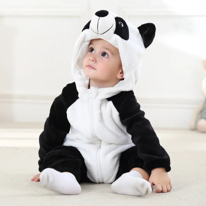 Pyjama combinaison polaire Mybooni — Motif licorne, lapin et dinosaure