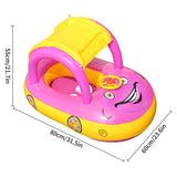 Bouée piscine forme voiture Mybooni — Pour bébé et enfant 4-6 ans