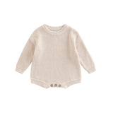 Barboteuse tricot bébé Mybooni | Pull manches longues — Garçon & Fille 0-2 ans