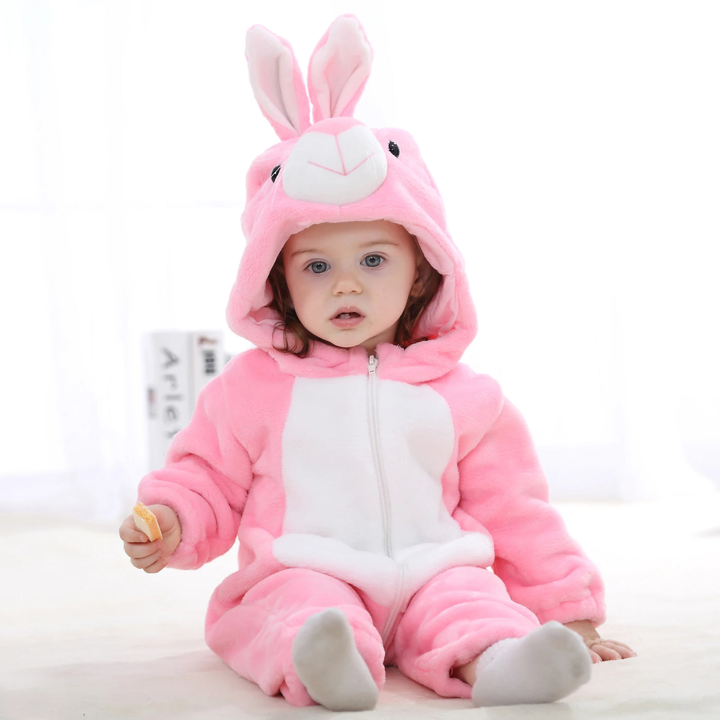 Combinaison pyjama bébé flanelle cartoon - grenouillère licorne/lapin/dinosaure animal