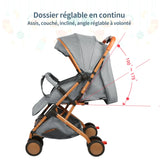 Poussette bébé avec accessoires inclus | Bouni