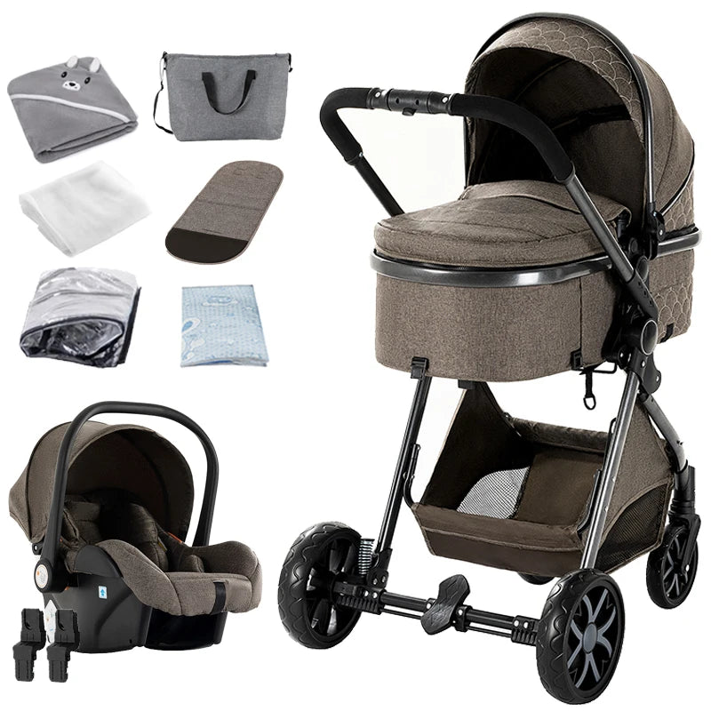 Système voyage 3-en-1 Bouni — Siège auto harnais sécurité nouveau-né