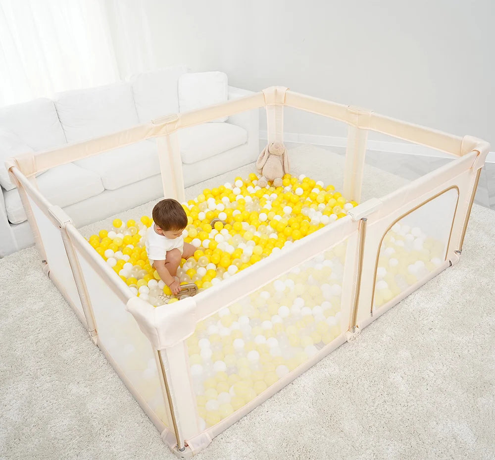 Parc bébé pliant PANGDUBE grande taille - aire de jeu portable sécurisée bébé enfant