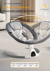 Berceau électrique bébé Bluetooth musique télécommande moustiquaire multifonctionnel