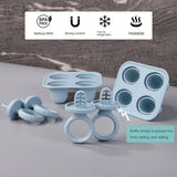 5 anneaux dentition bébé silicone BPA free - porte-aliments fruits légumes forme lapin anti-chute