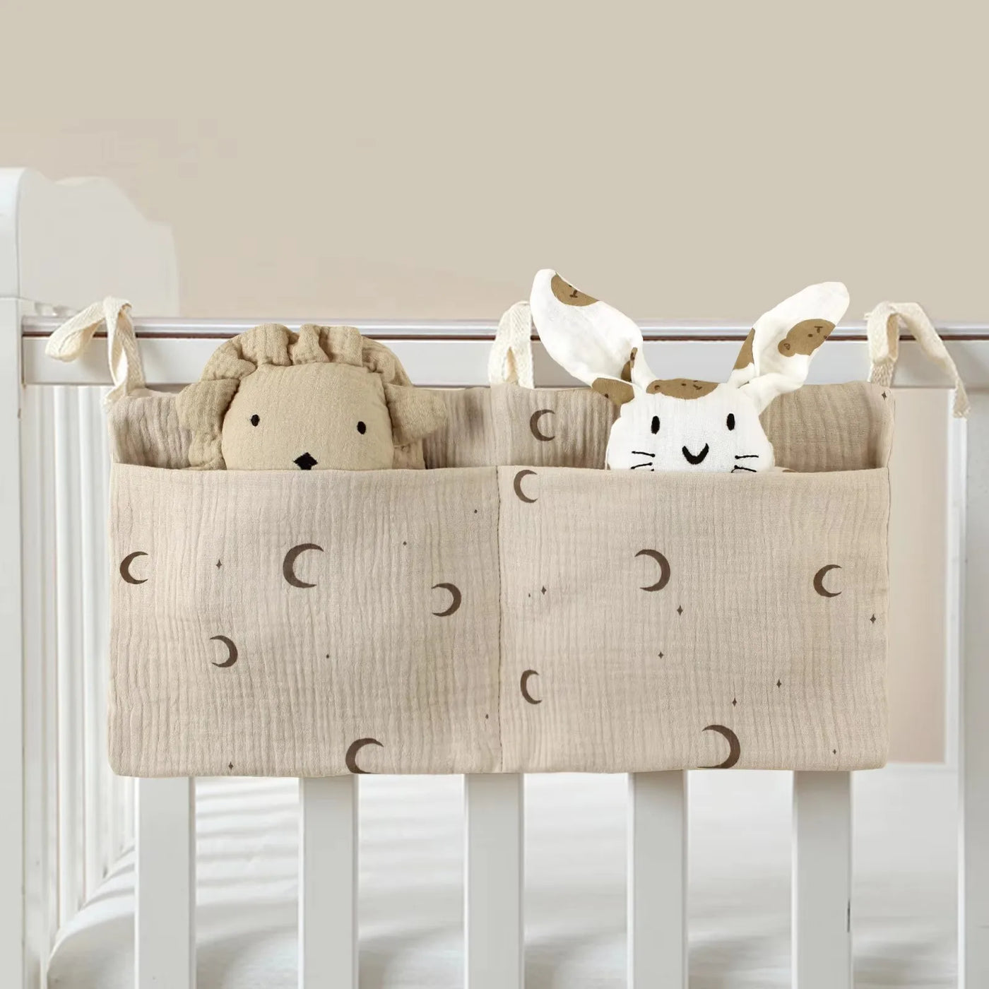 Organiseur tête de lit bébé Mybooni — Sac rangement couches multifonction