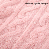Couverture polaire rayée ultra-douce toutes saisons pour bébé et enfant