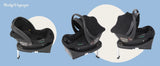 Siège auto bébé BabyVoyage I-Size jusqu'à 12kg - auvent solaire et ISOFIX