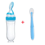 Biberon bébé avec cuillère silicone souple - outil alimentation complémentaire nourrisson toddler