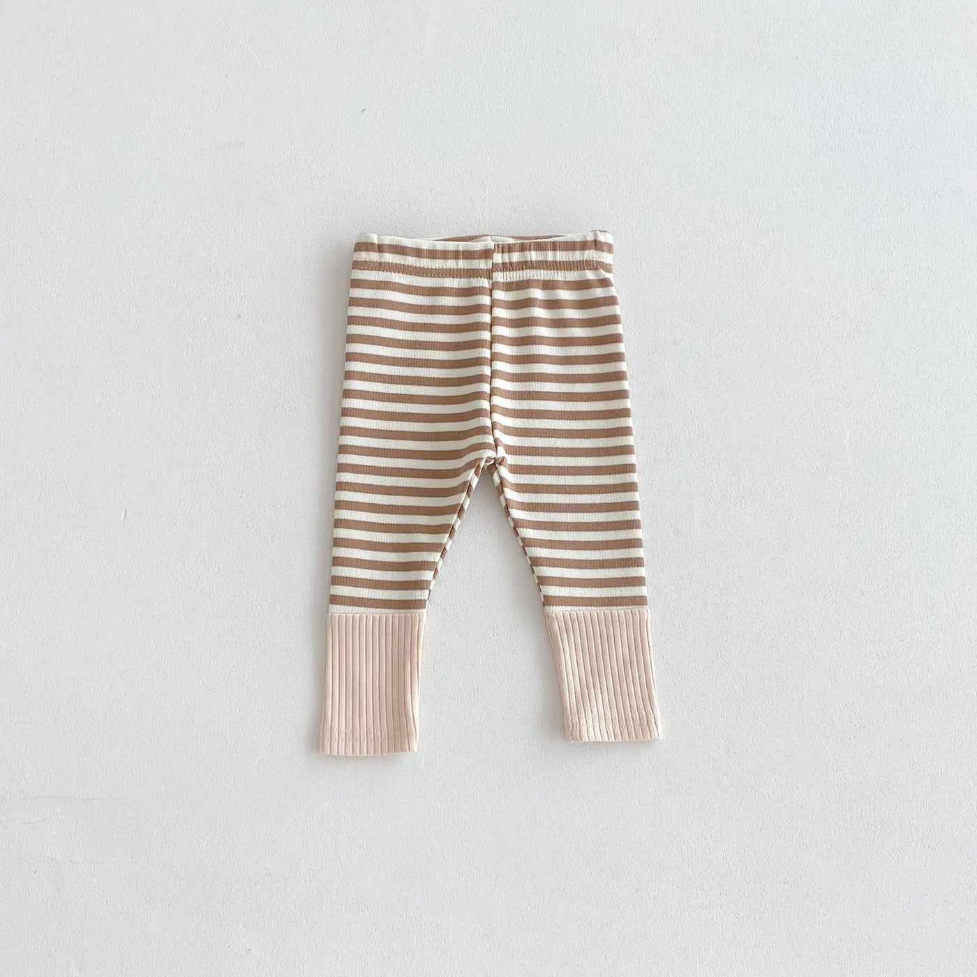 Legging bébé bicolore rayé automne - pantalon enfant couleurs bonbon 3-18 mois