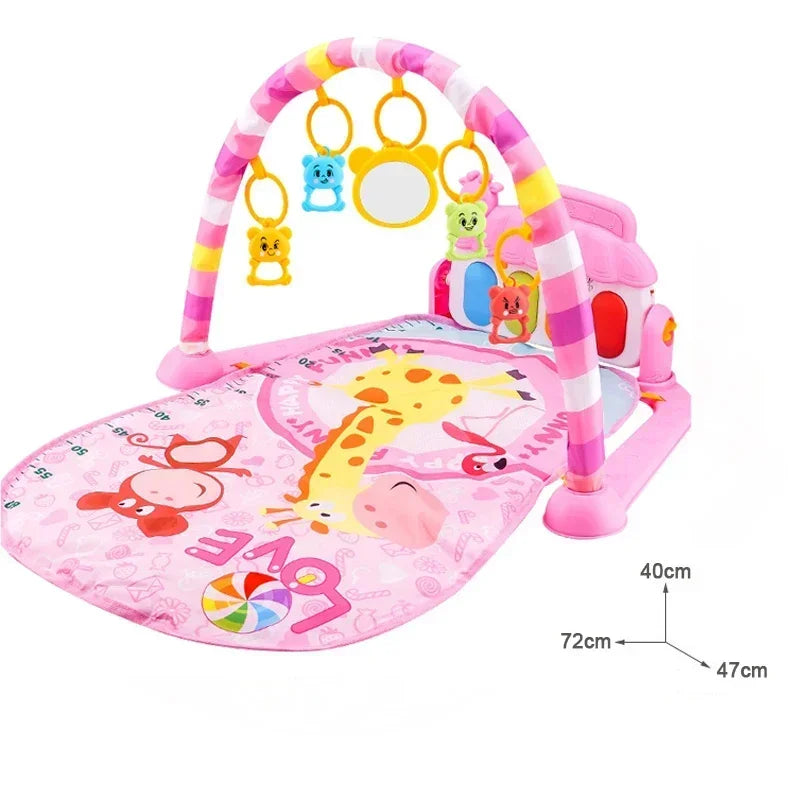 Tapis d'éveil musical piano Mybooni — Clavier gym rampant éducatif 0-36M