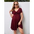Robe de grossesse Rouge en situation d'utilisation