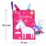Livre tissu activités Montessori Mybooni — Noir et blanc bébé 0-12M