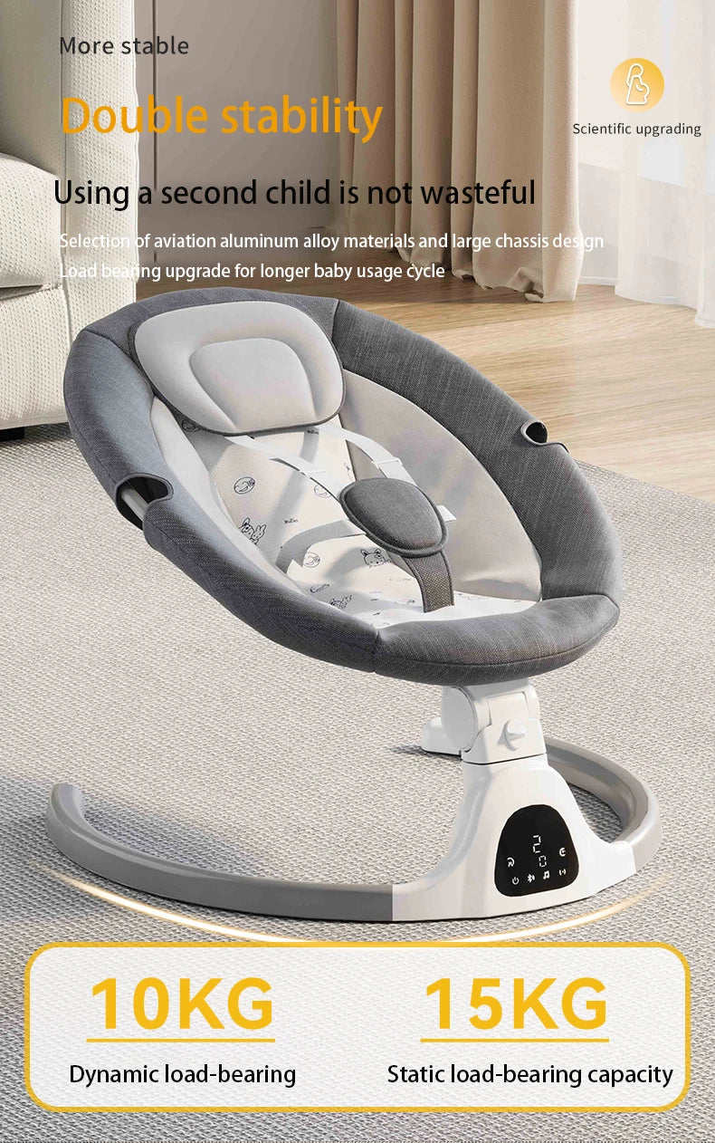Berceau électrique bébé Bluetooth musique télécommande moustiquaire multifonctionnel