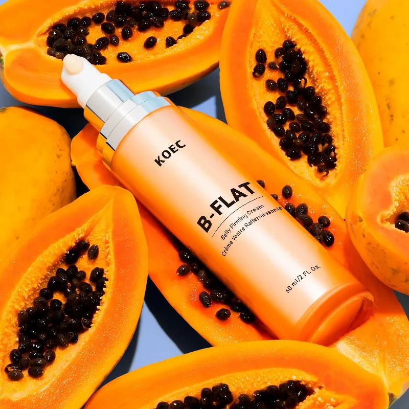 60ml KOEC B-Flat Belly Firming Cream Decreasing Crème en situation d'utilisation