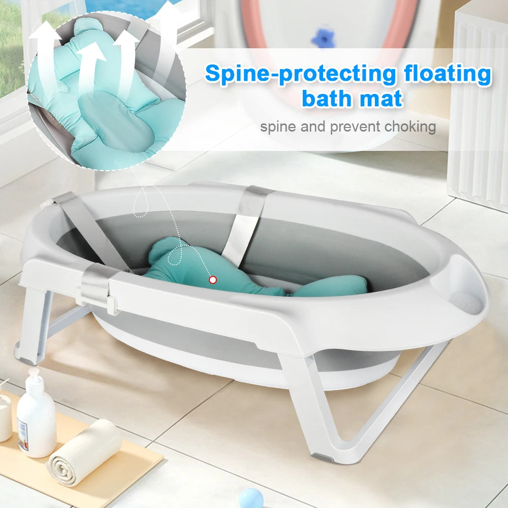 Baignoire Bébé Pliable Support & Coussin — Nouveau-né Mybooni