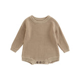 Barboteuse tricot bébé Mybooni | Pull manches longues — Garçon & Fille 0-2 ans