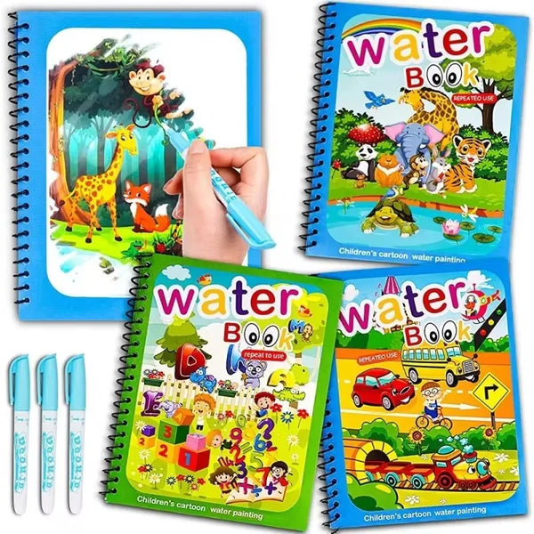Cahiers coloriage magiques à l'eau Mybooni — Jouet Montessori éducatif 2-4 ans