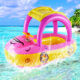 Bouée voiture gonflable pour enfant - flotteur piscine bébé 4-6 ans