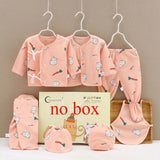Coffret bébé 7 pièces Bouni — Body cartoon manches longues, pantalon et bonnet